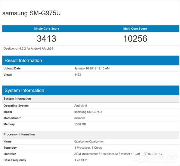三星Galaxy S10 Plus在Geekbench悄然“现身”