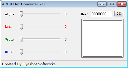 ARGB Hex Converter(颜色查询转换器) V2.0 绿色免费版