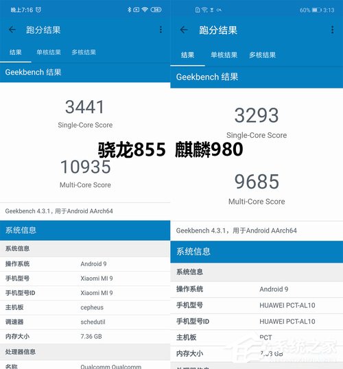 骁龙855和麒麟980哪个好？麒麟980和骁龙855实测对比