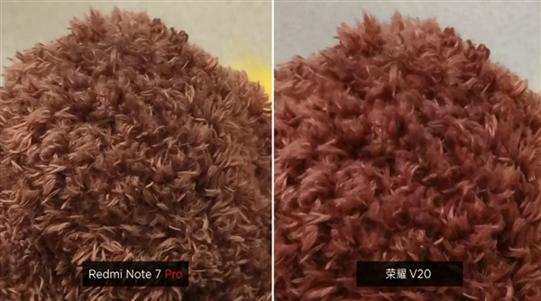 卢伟冰展示红米Note 7 Pro和荣耀V20拍照对比