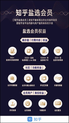 进一步商业化!知乎推出“盐选会员”服务
