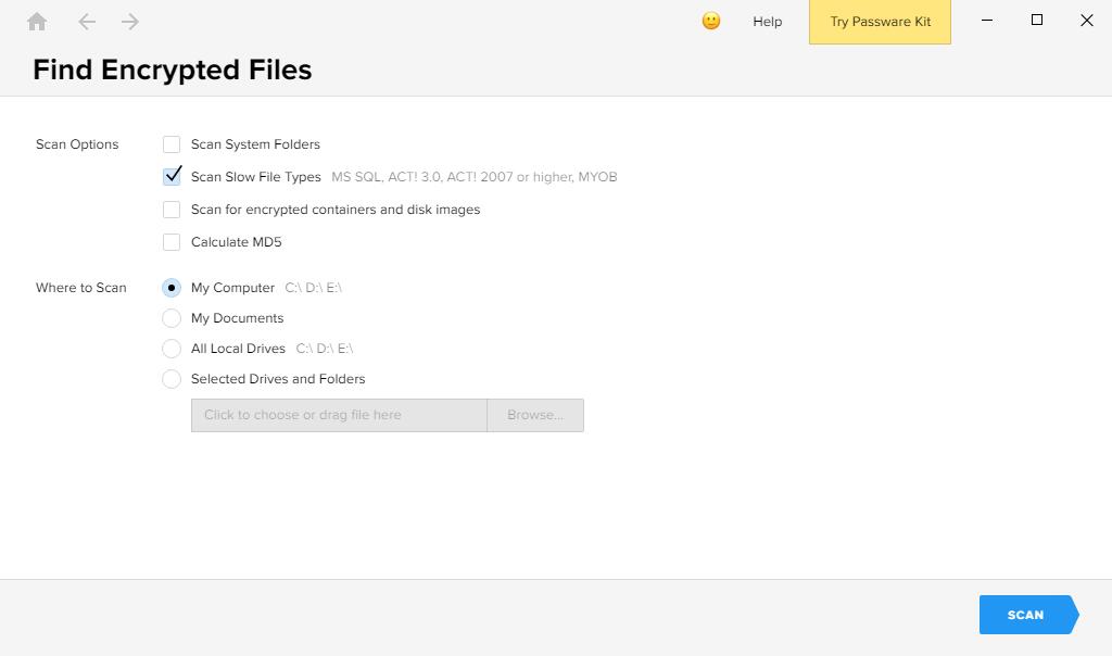 Passware Encryption Analyzer