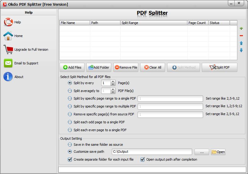 Okdo pdf Splitter