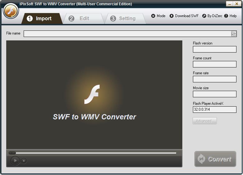 iPixSoft SWF to WMV Converter
