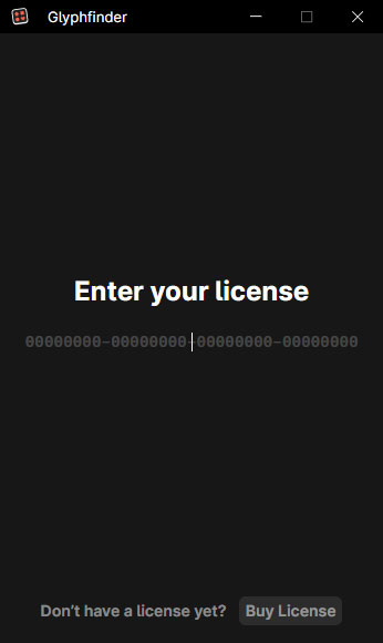 Glyphfinder