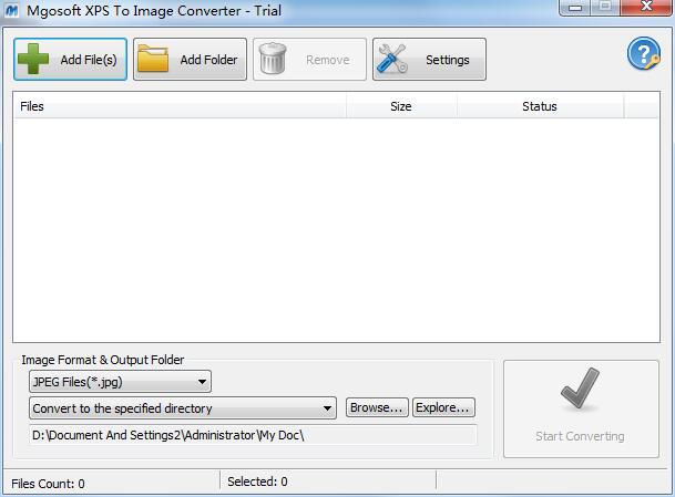 Mgosoft XPS To Image Converter