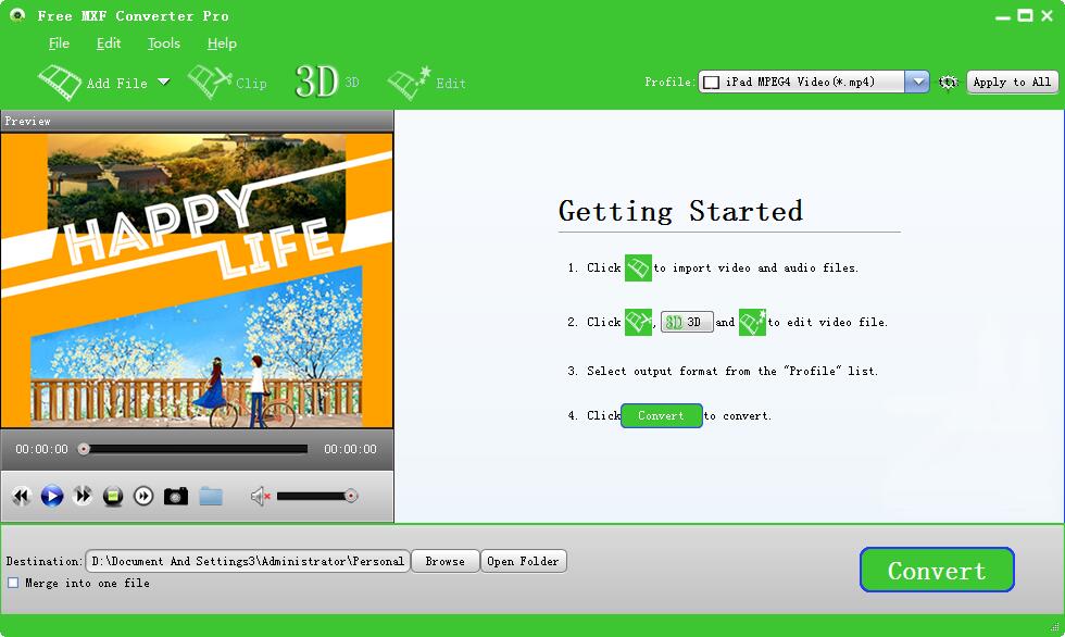 Free MXF Converter