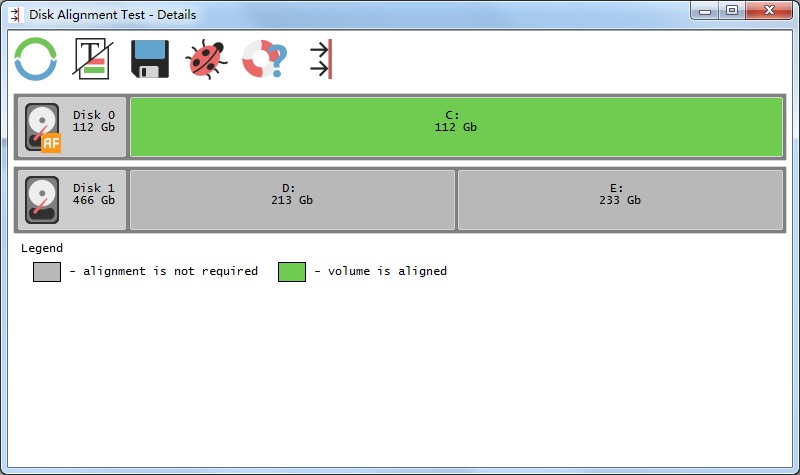 Disk Alignment Test