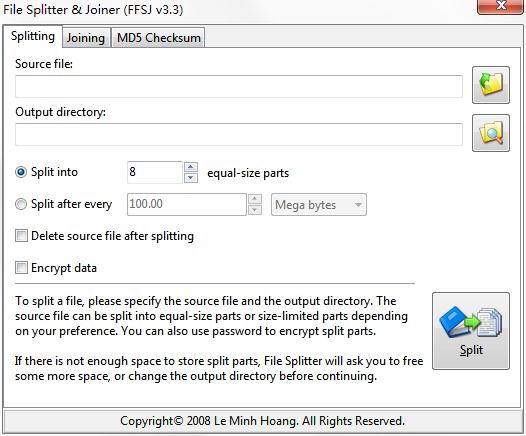 File Splitter & Joiner