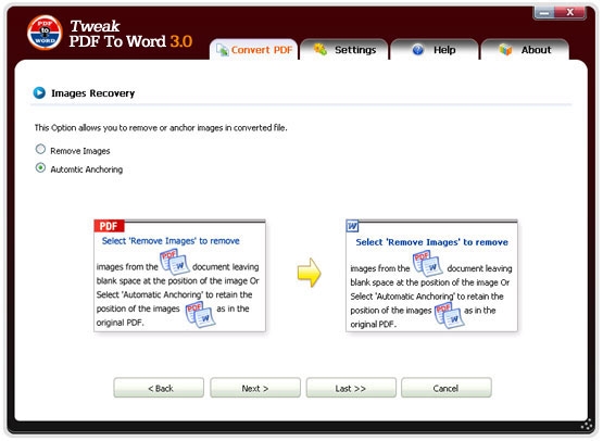 Tweak PDF To Word