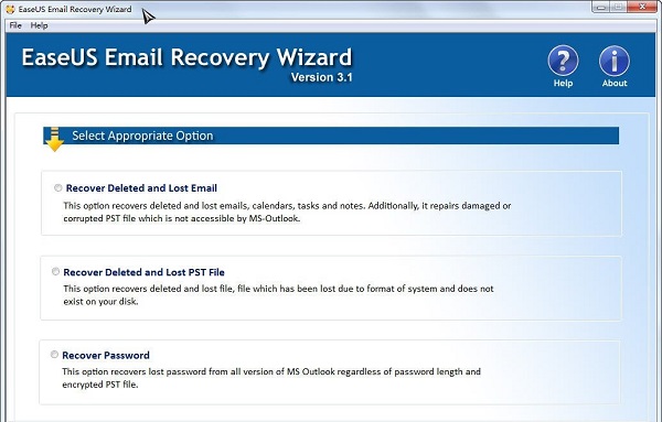 Easeus Email Recovery Wizard