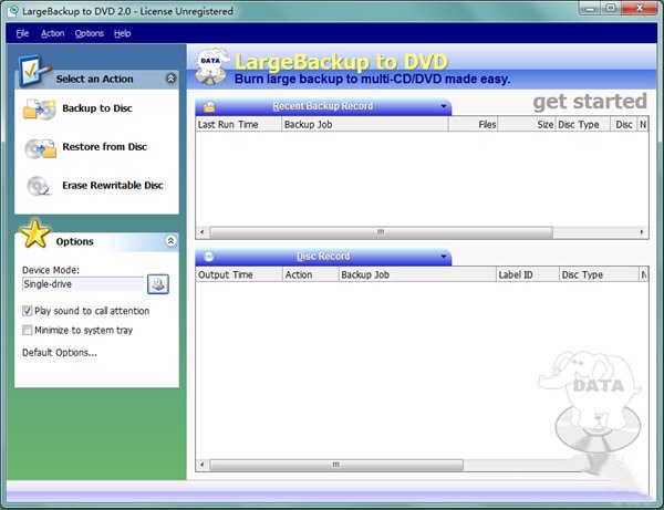 LargeBackup to DVD