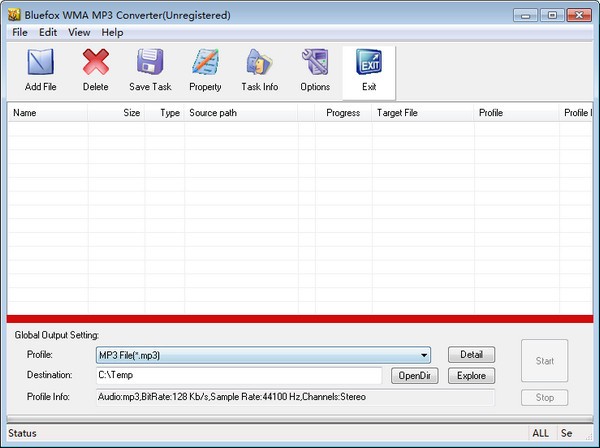 Bluefox WMA MP3 Converter