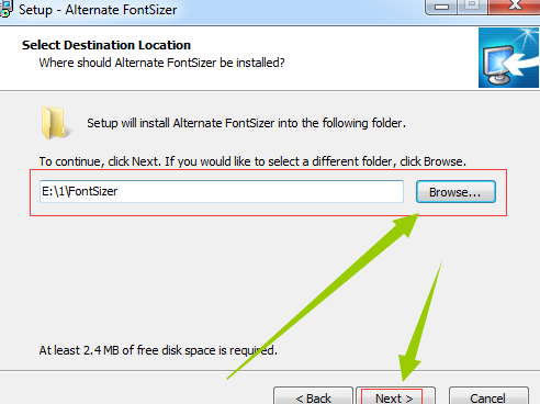Alternate Font Sizer