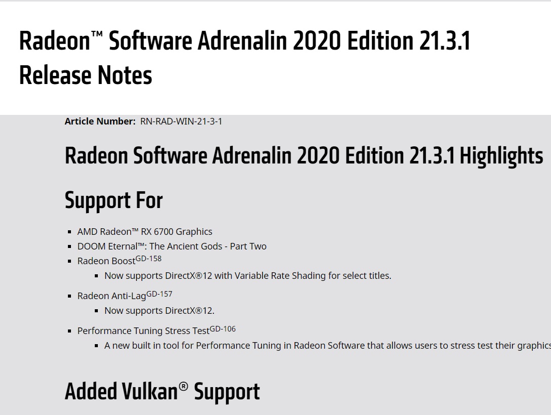 AMD 发布 21.3.1 版显卡驱动更新:新增