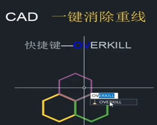CAD如何消除重复的线?