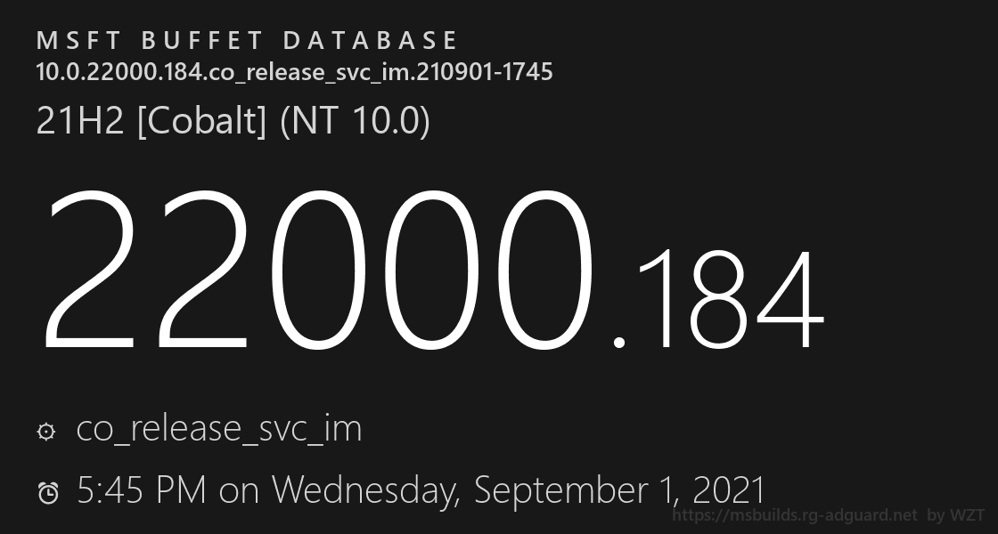 Win11 KB5005642补丁