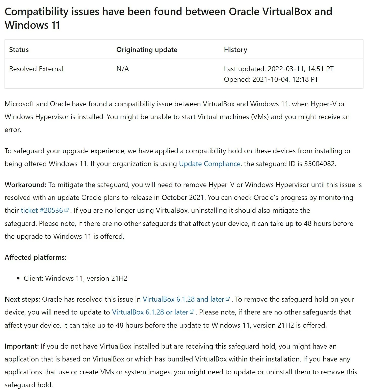 VirtualBox和Windows11