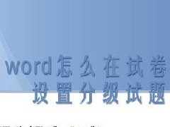 Word文件中怎么设置分级标题？ Word文件分级标题设置方法分享