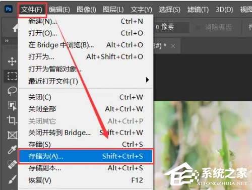 PS2022怎么储存为jpg格式?PS2022如何
