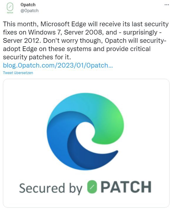 0patch 接棒续命 2 年：在微软 Win7 等