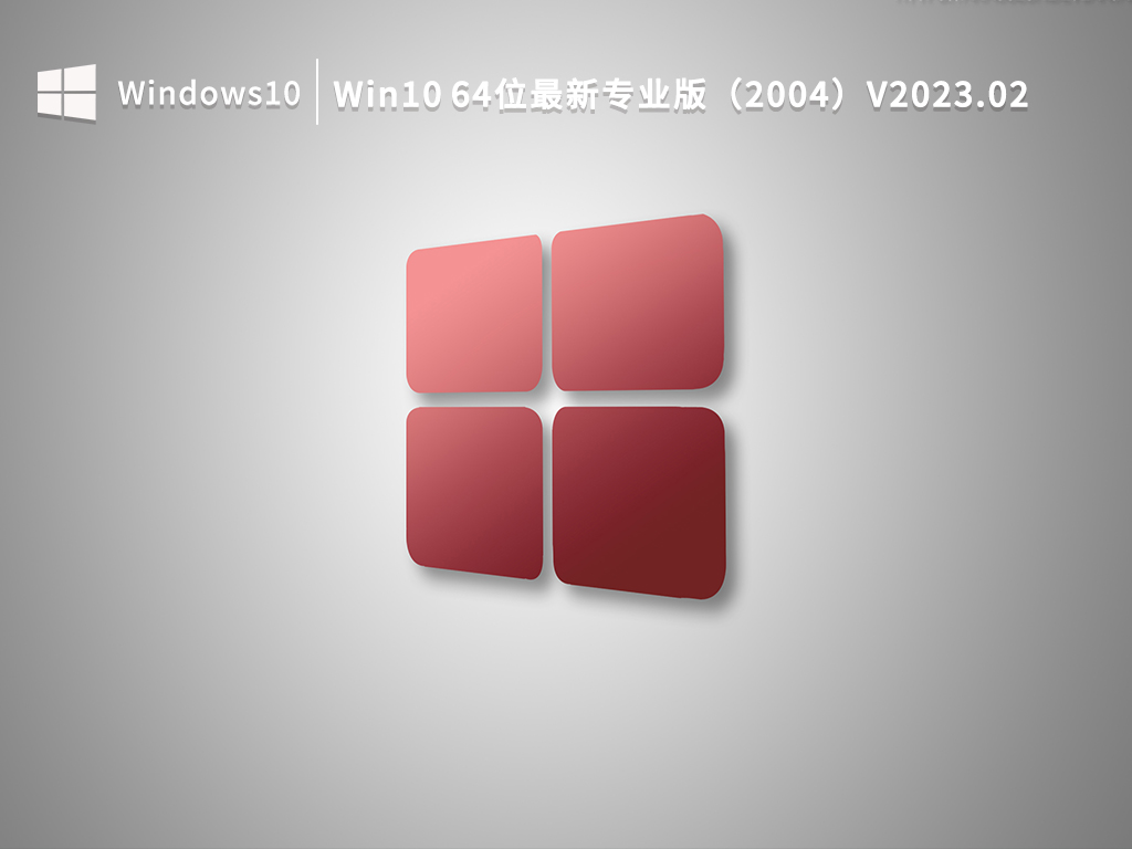Win10 64位最新专业版（2004）V2023.02