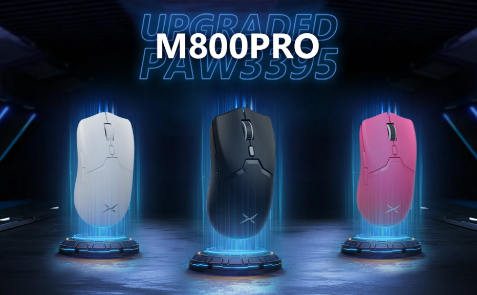 Delux 多彩发布新款 M800PRO 游戏鼠标：白色黑色首发上市！