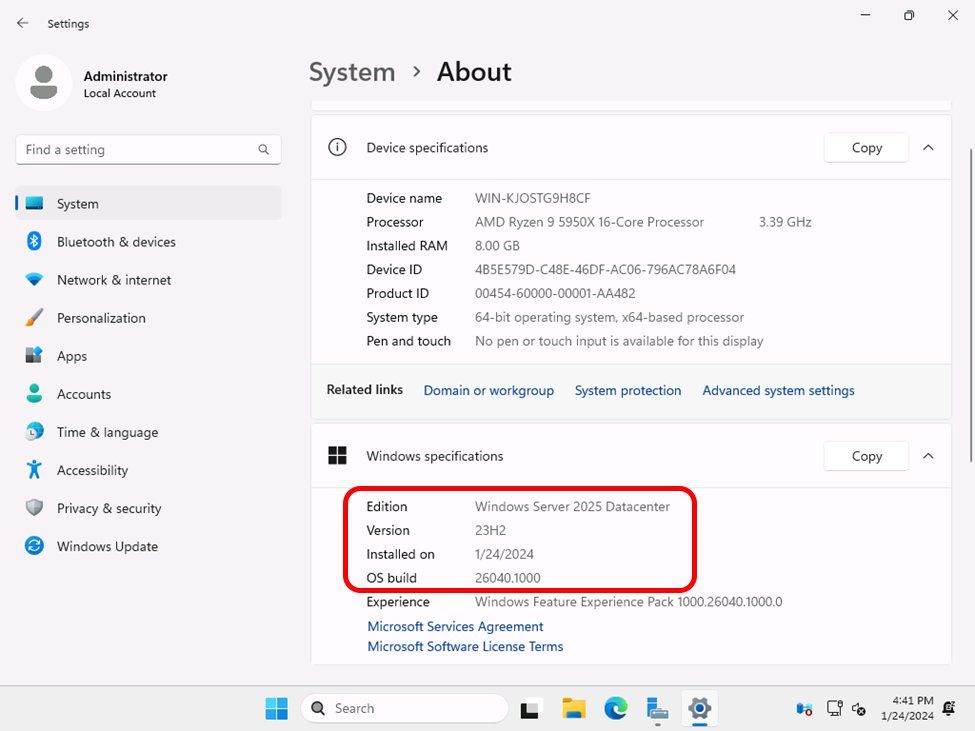 2024 年首个 Windows Server 预览版更