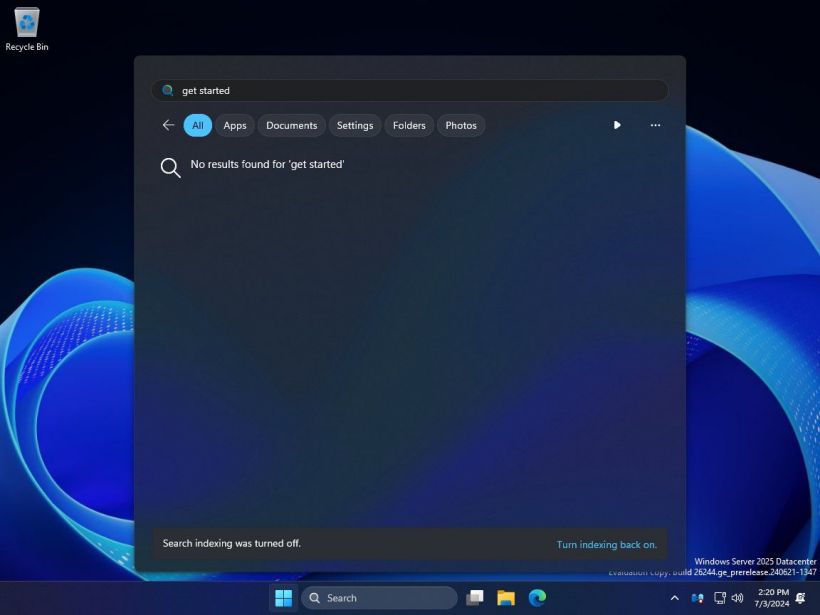 微软 Windows Server 2025 预览版隐藏