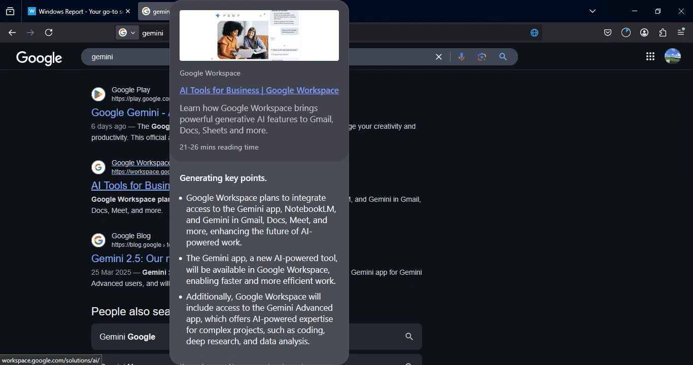 火狐 Firefox 浏览器测试 AI 链接悬停