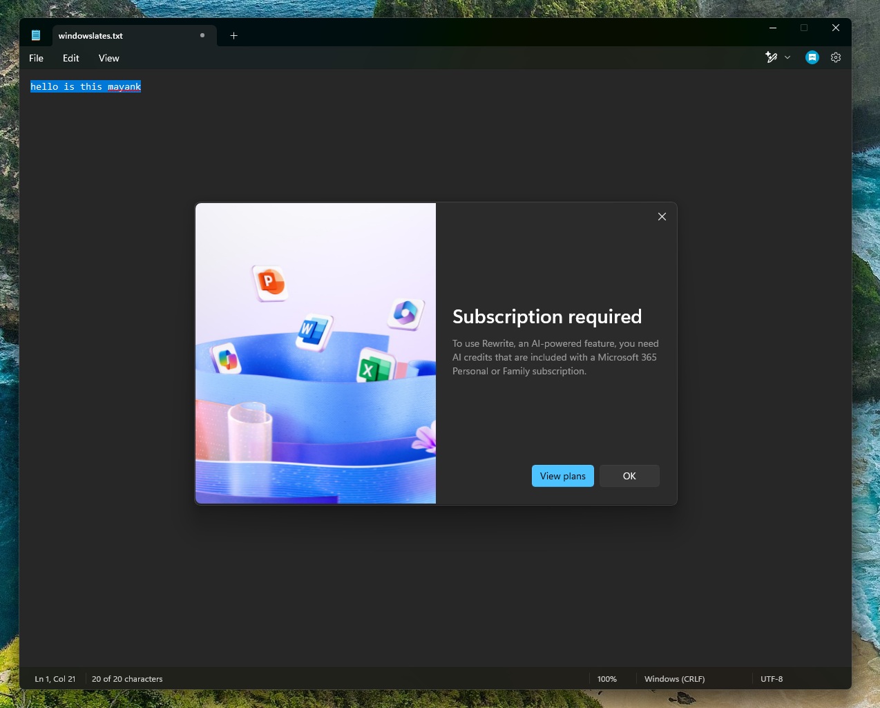 微软测试 Win11 系统 Write 功能，记事