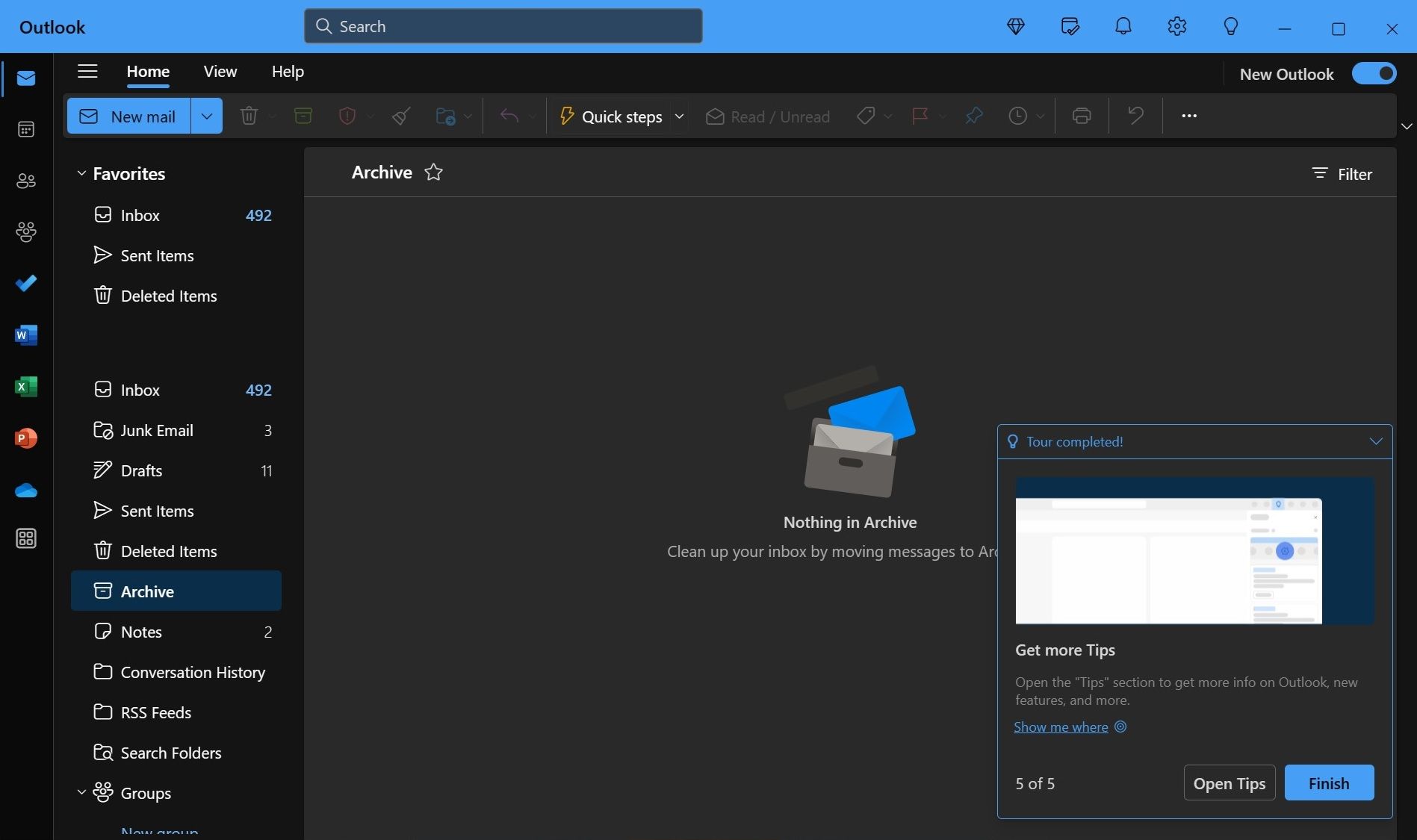 Win11 新版 Outlook 初步支持 .pst 数
