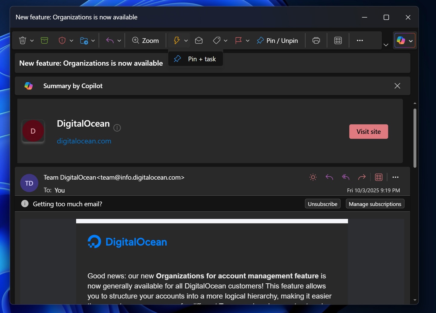微软推送 Win11 版 Outlook 9 月更新！