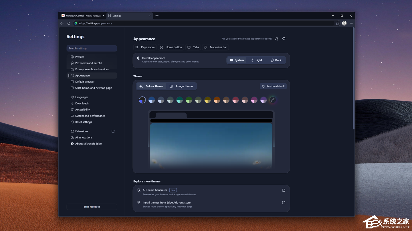 微软 Edge Dev/Canary 版测试新界面：