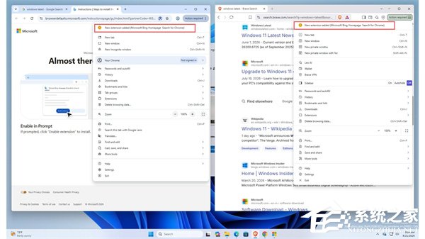 微软引导 Chrome/Firefox 将 Bing 设为