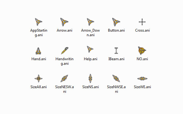 个性飞船鼠标指针