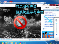 Win7网页看视频没声音怎么回事？