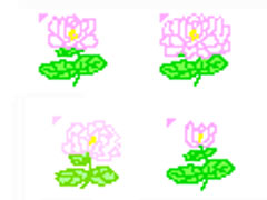 清新莲花鼠标指针