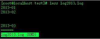  Linux命令之less命令的用法汇总