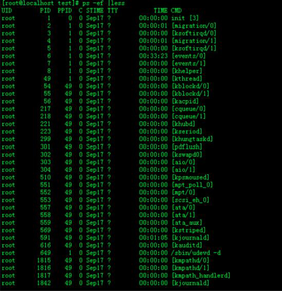  Linux命令之less命令的用法汇总