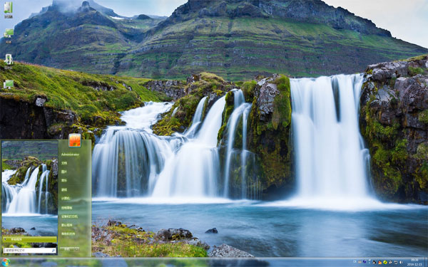 山川流水之美Win7主题