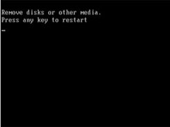 Win7黑屏提示Remove disks or other media的原因及解决