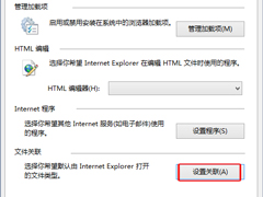 Win10设置IE浏览器关联的文件类型