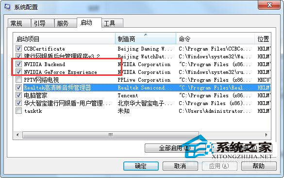 Win7处理nvstreamsvc.exe报错的两种方法