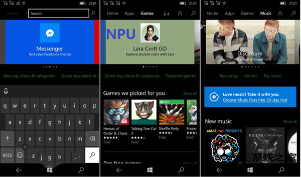 Win10 Mobile应用商店新界面恢复到原来的枢轴设计