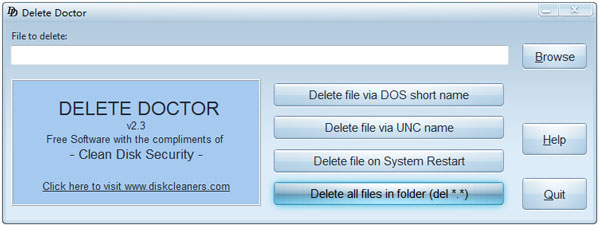 Delete Doctor(电脑文件彻底删除工具) V2.3