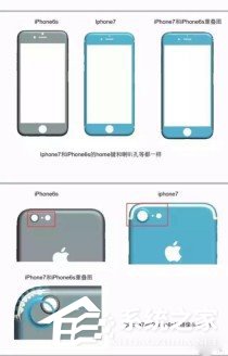 iPhone7的体型相较于iPhone6s更加短小