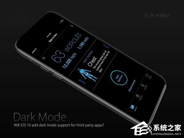 深色主题版苹果iPhone7概念图推出：时尚黑！
