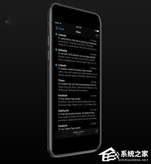 深色主题版苹果iPhone7概念图推出：时尚黑！