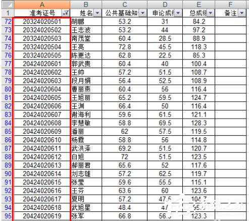 Excel如何把想要的人筛选出来